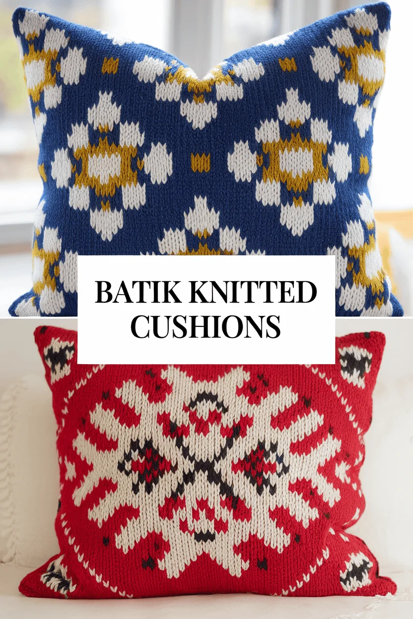 batik knitted cushions bbbbb 56633