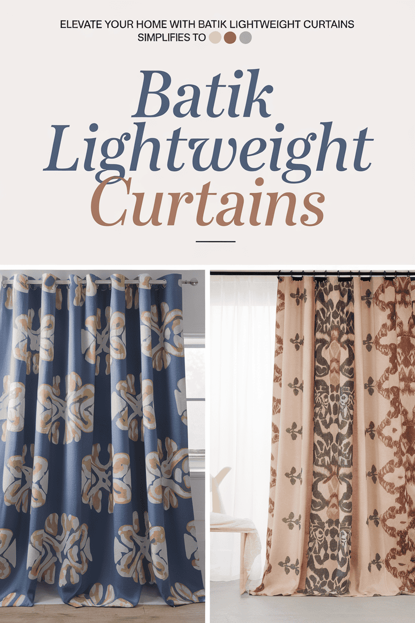 batik lightweight curtains bbbbb 27809