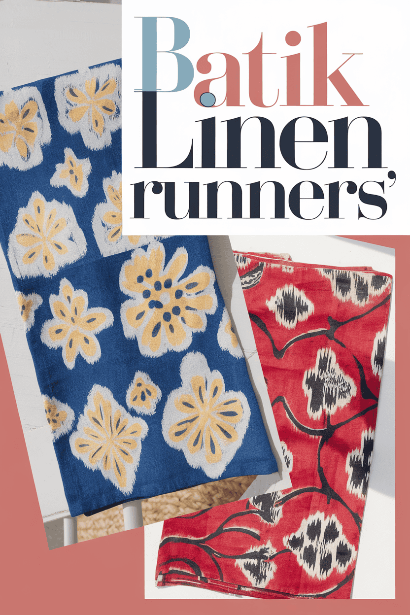 batik linen runners bbbbb 63292