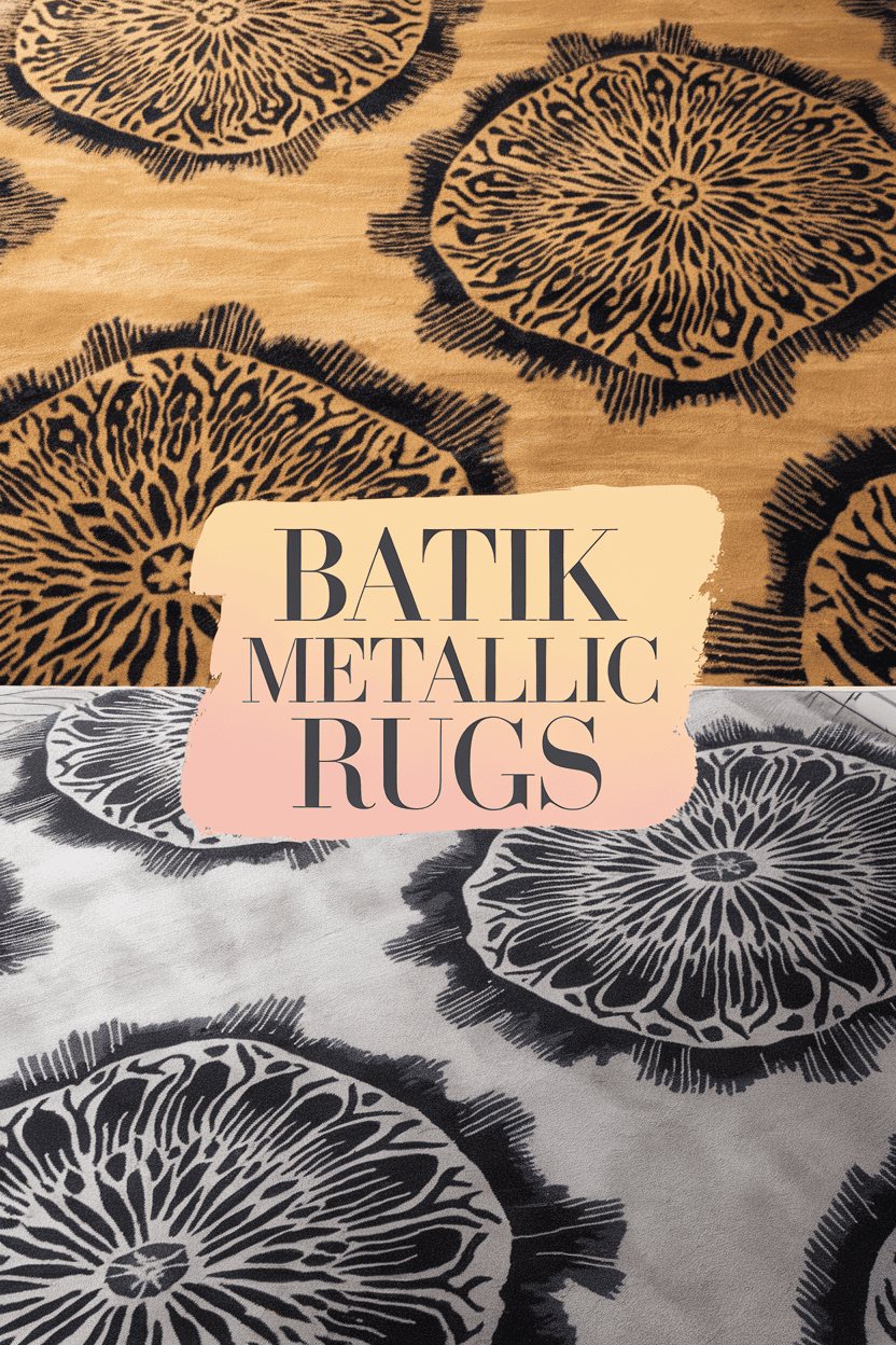 batik metallic rugs bbbbb 93345