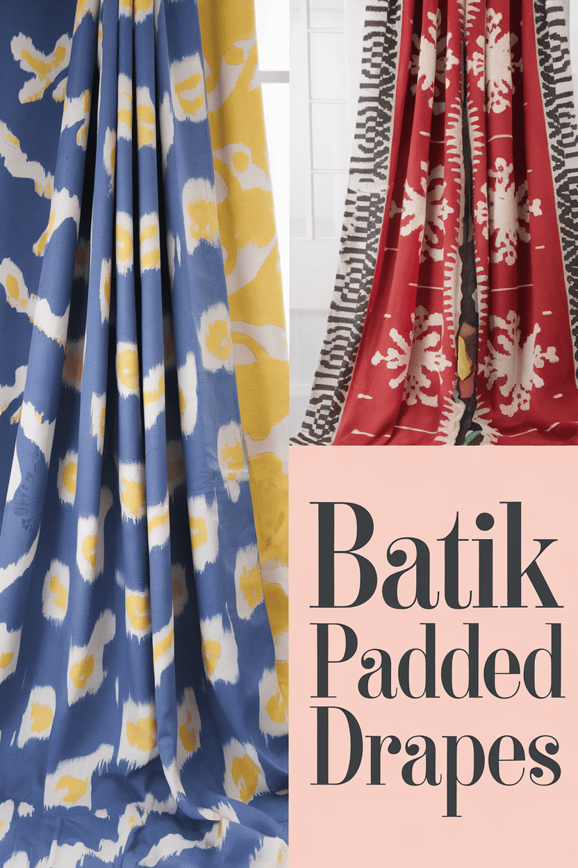 batik padded drapes bbbbb 34456