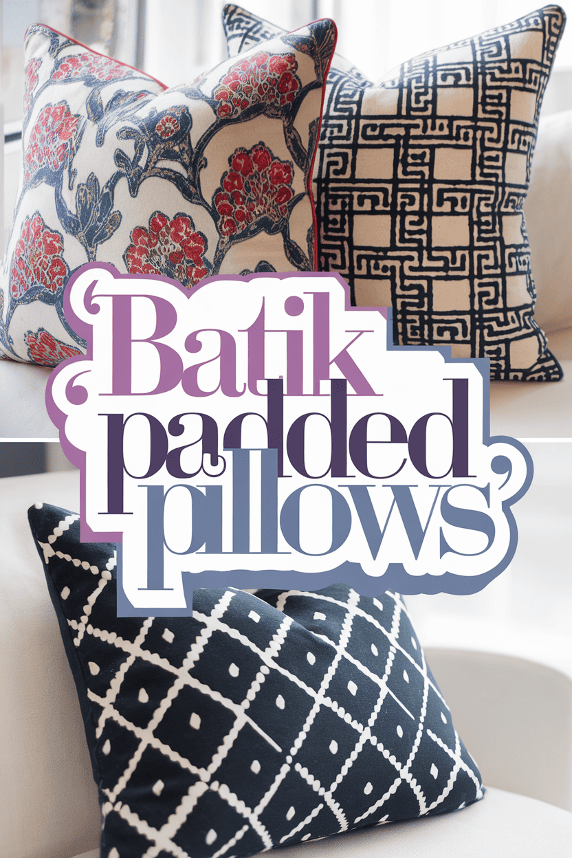 batik padded pillows bbbbb 38312