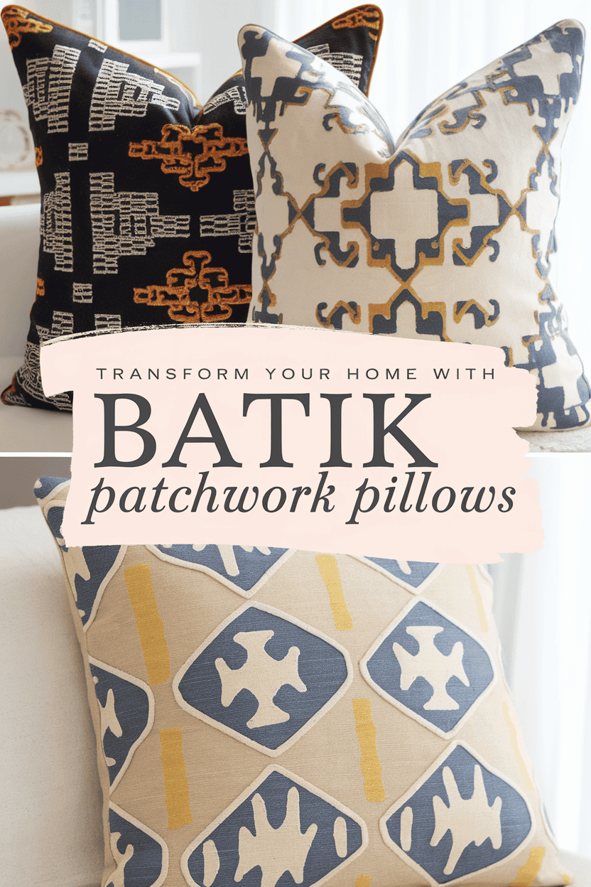 batik patchwork pillows bbbbb 34251