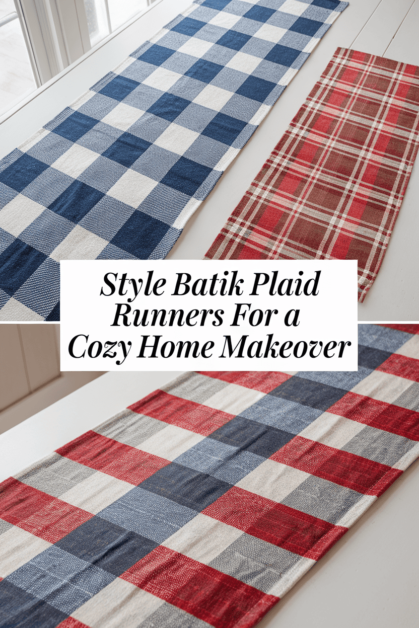 batik plaid runners bbbbb 41613