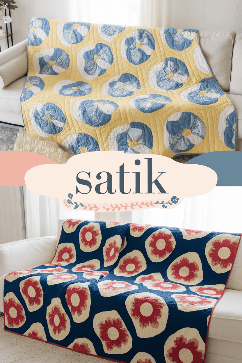 batik satin quilts bbbbb 15119