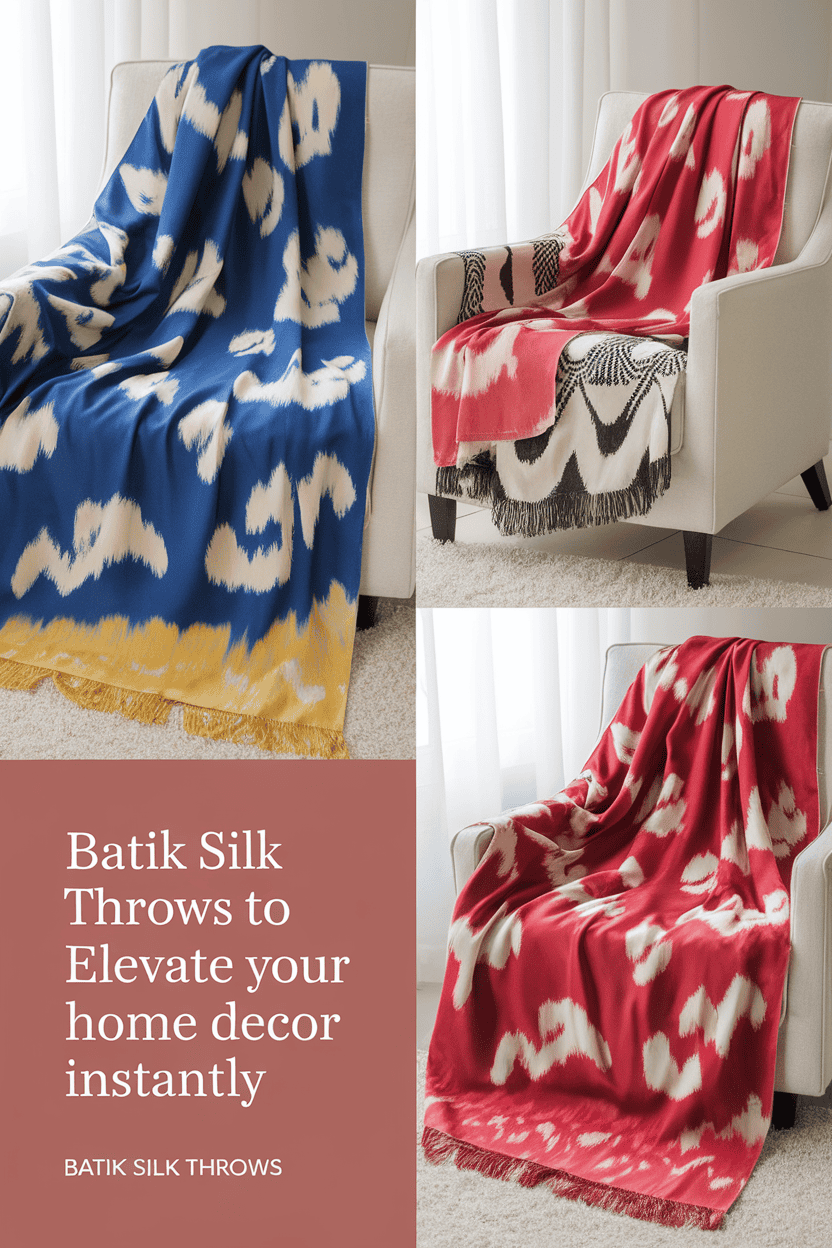 batik silk throws 2 bbbbb 94369