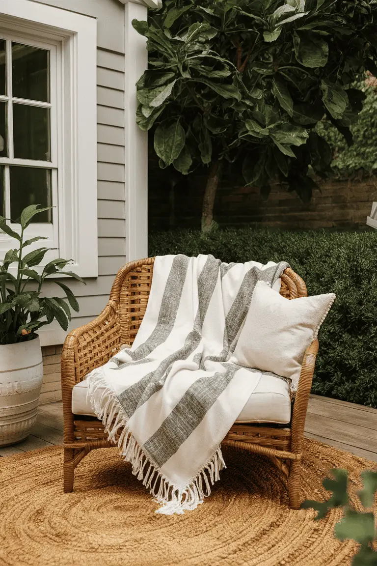 Outdoor Comfort with Batik Throws