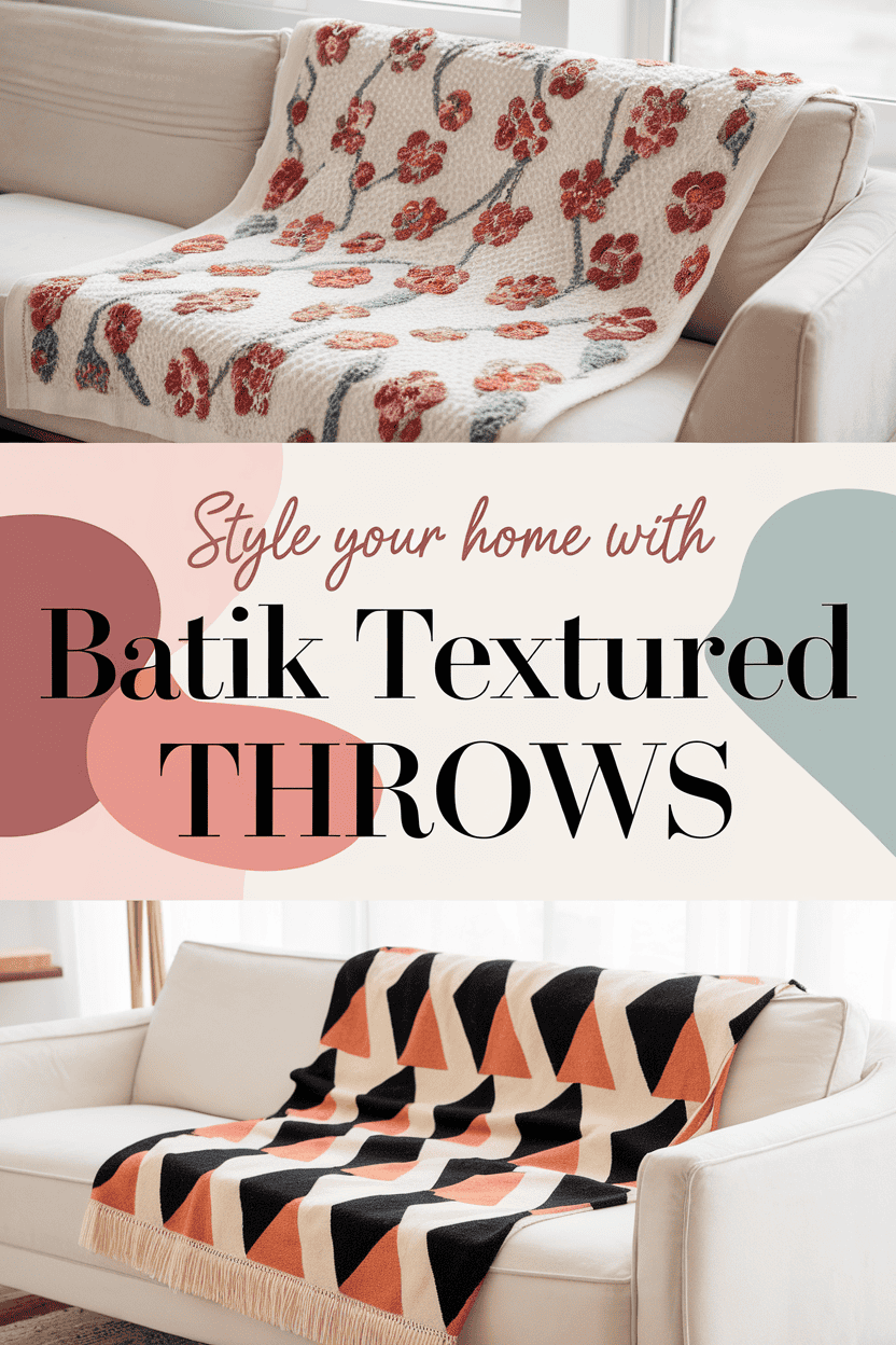 batik textured throws 2 bbbbb 91934