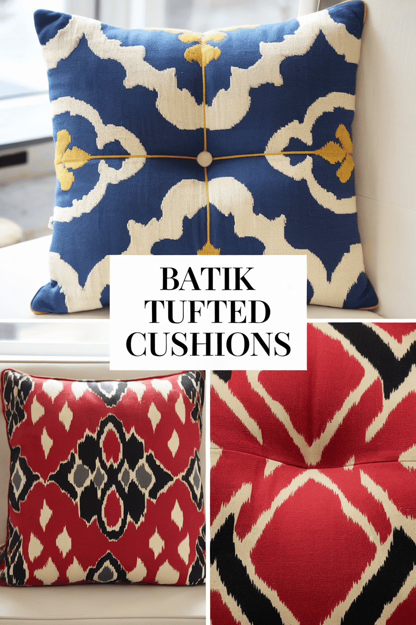 batik tufted cushions bbbbb 27107