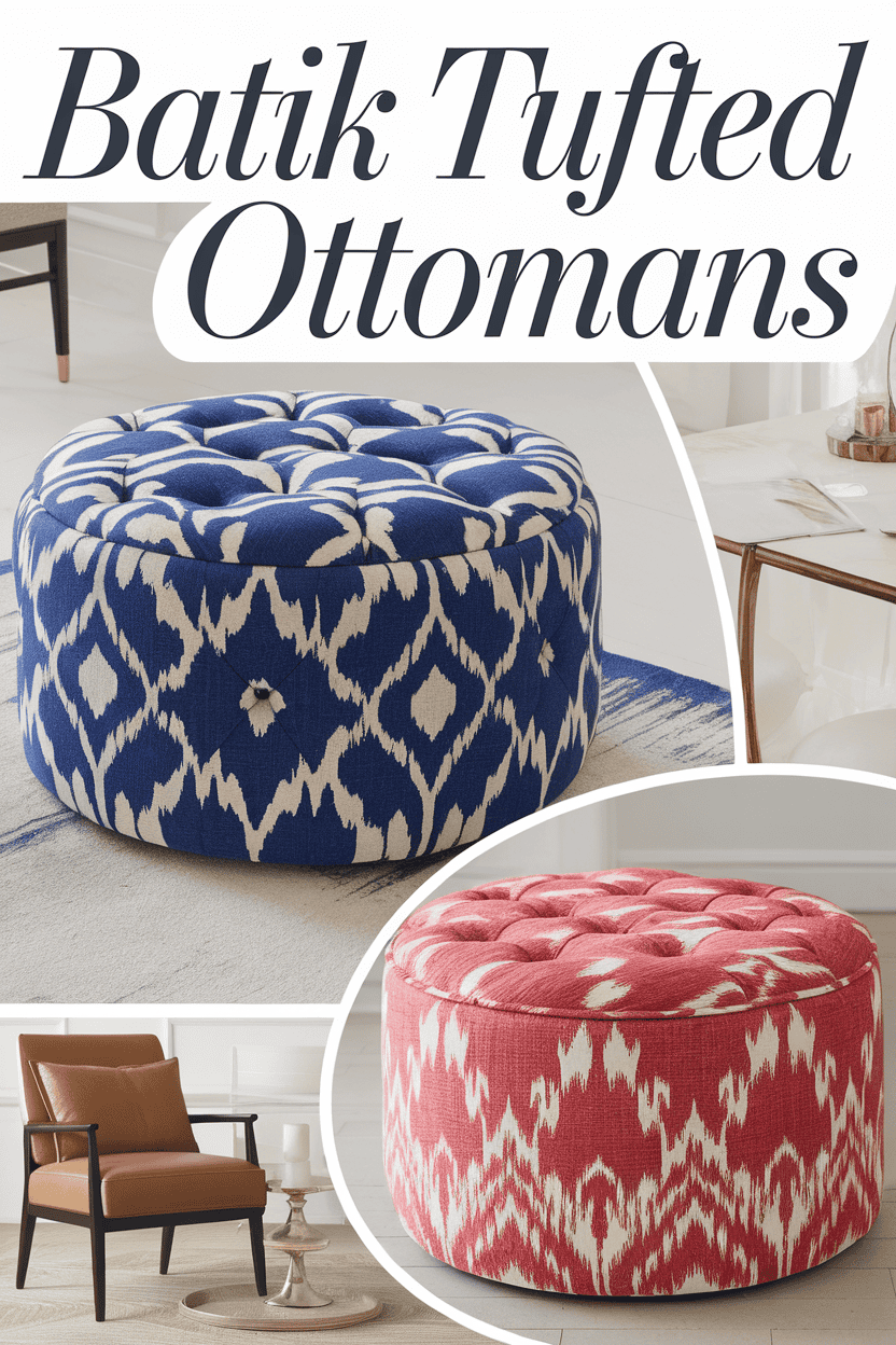 batik tufted ottomans bbbbb 10181