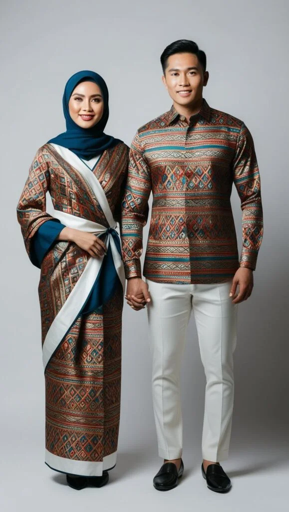 Couple fashion Kebaya Batik Modern Kemeja Batik Slim Fit dengan Motif Ge 20250320 093428 0000