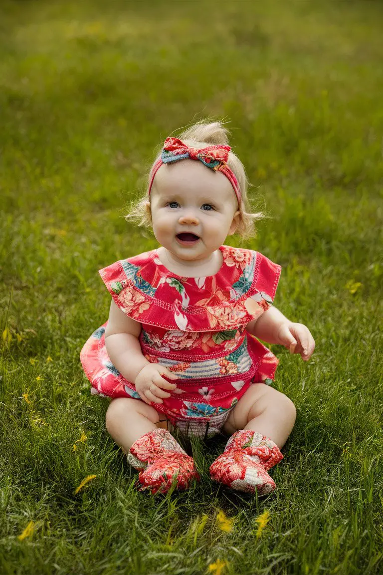 Charming Floral Batik Booties Charming Floral Batik Booties