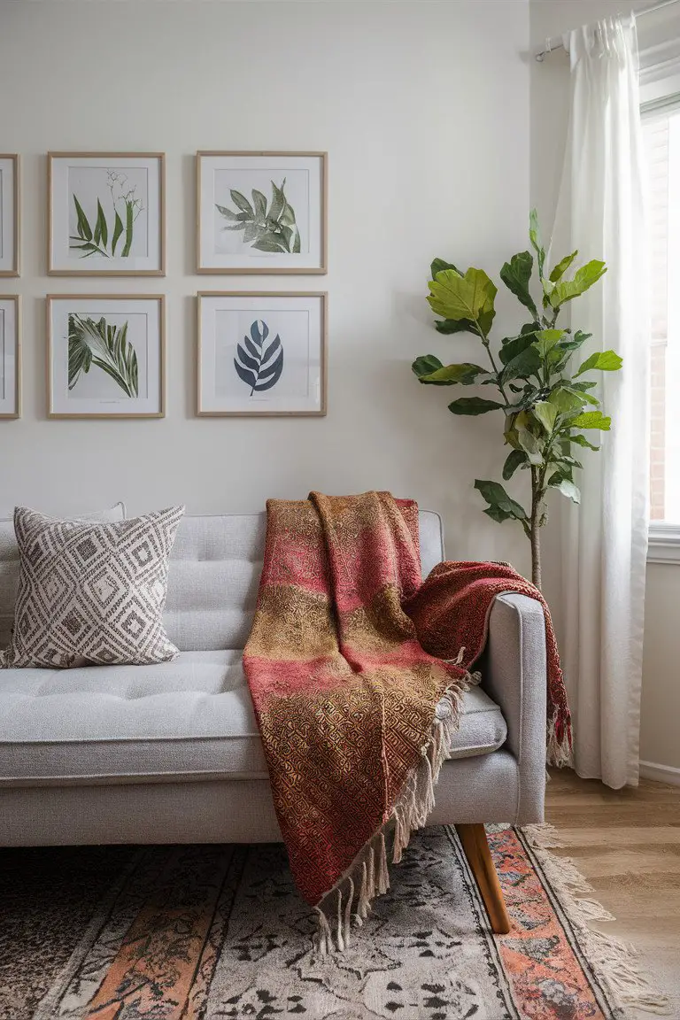 Batik Throws as Accent Pieces