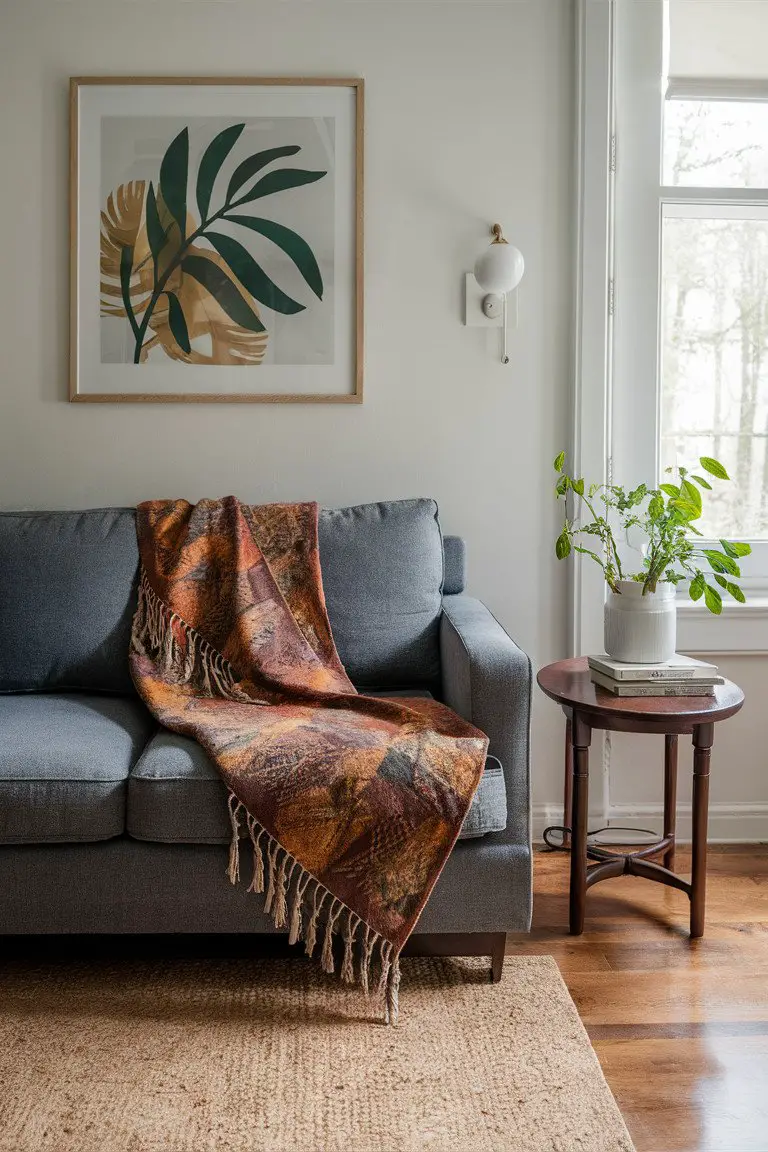 Elegant Earth Tones Batik Throw Elegant Earth Tones Batik Throw