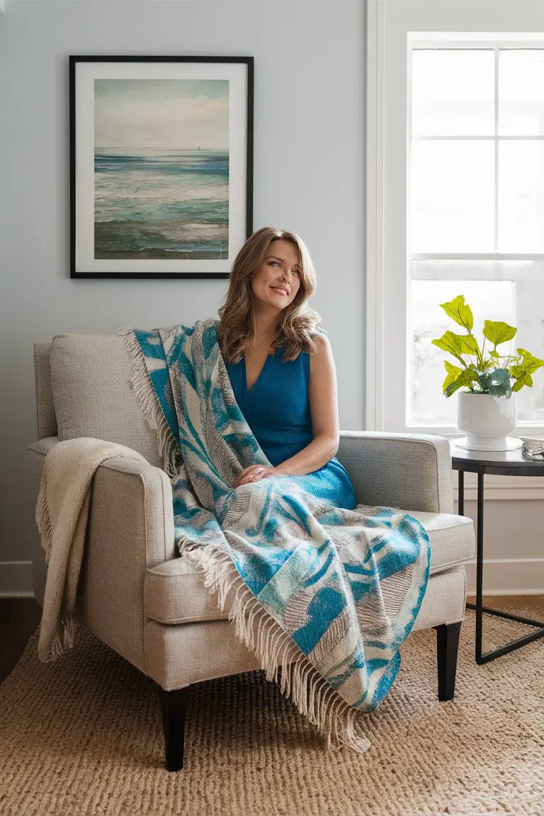 Chic Coastal Batik Throw Chic Coastal Batik Throw