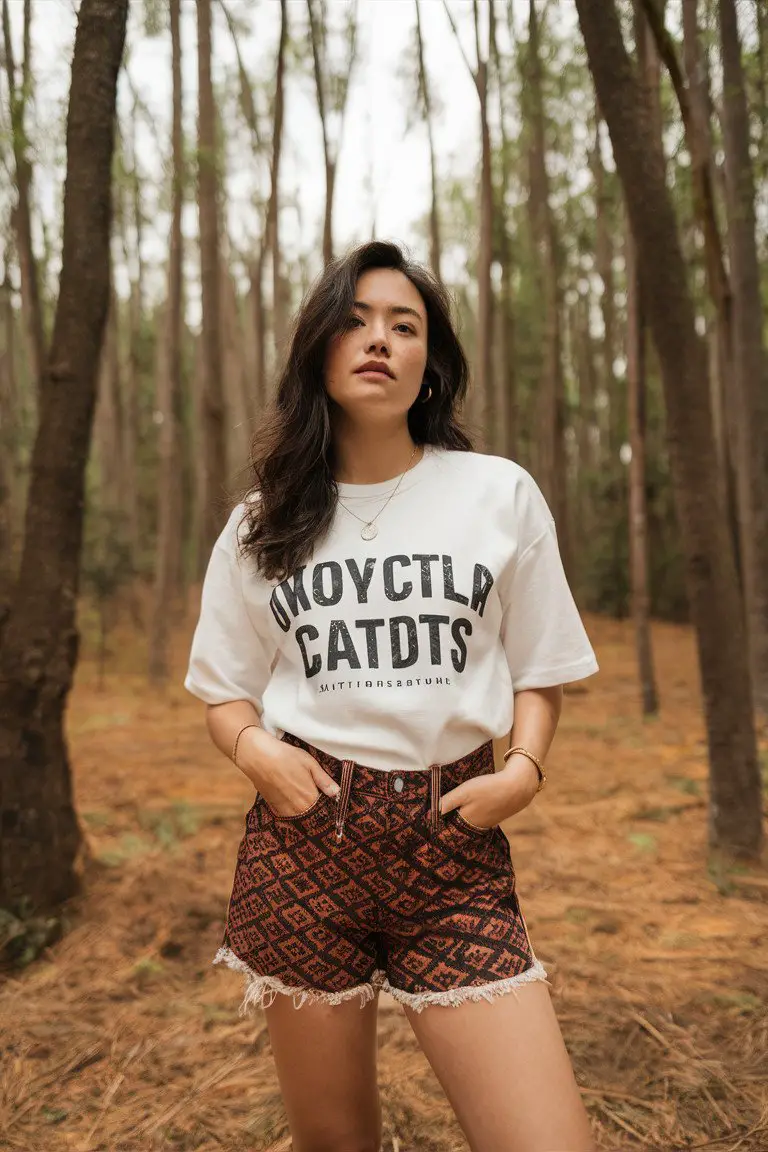 Batik Denim Shorts Batik Denim Shorts
