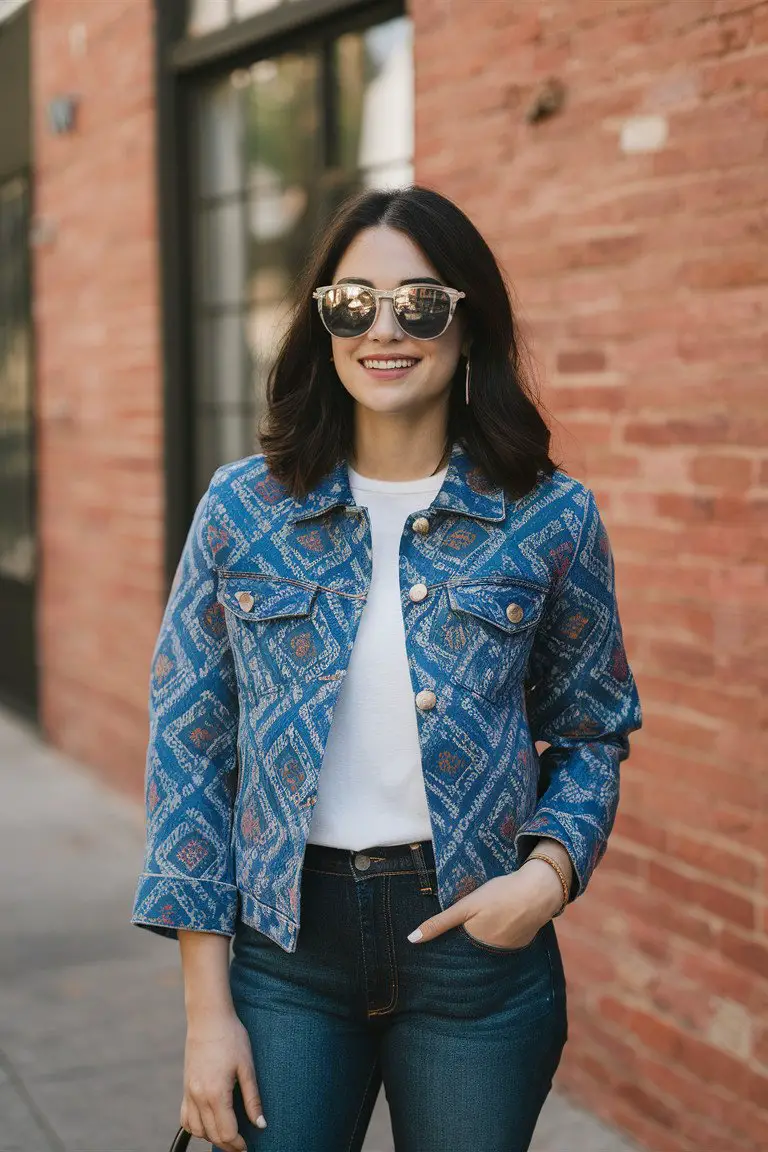 Batik Denim Jacket Batik Denim Jacket