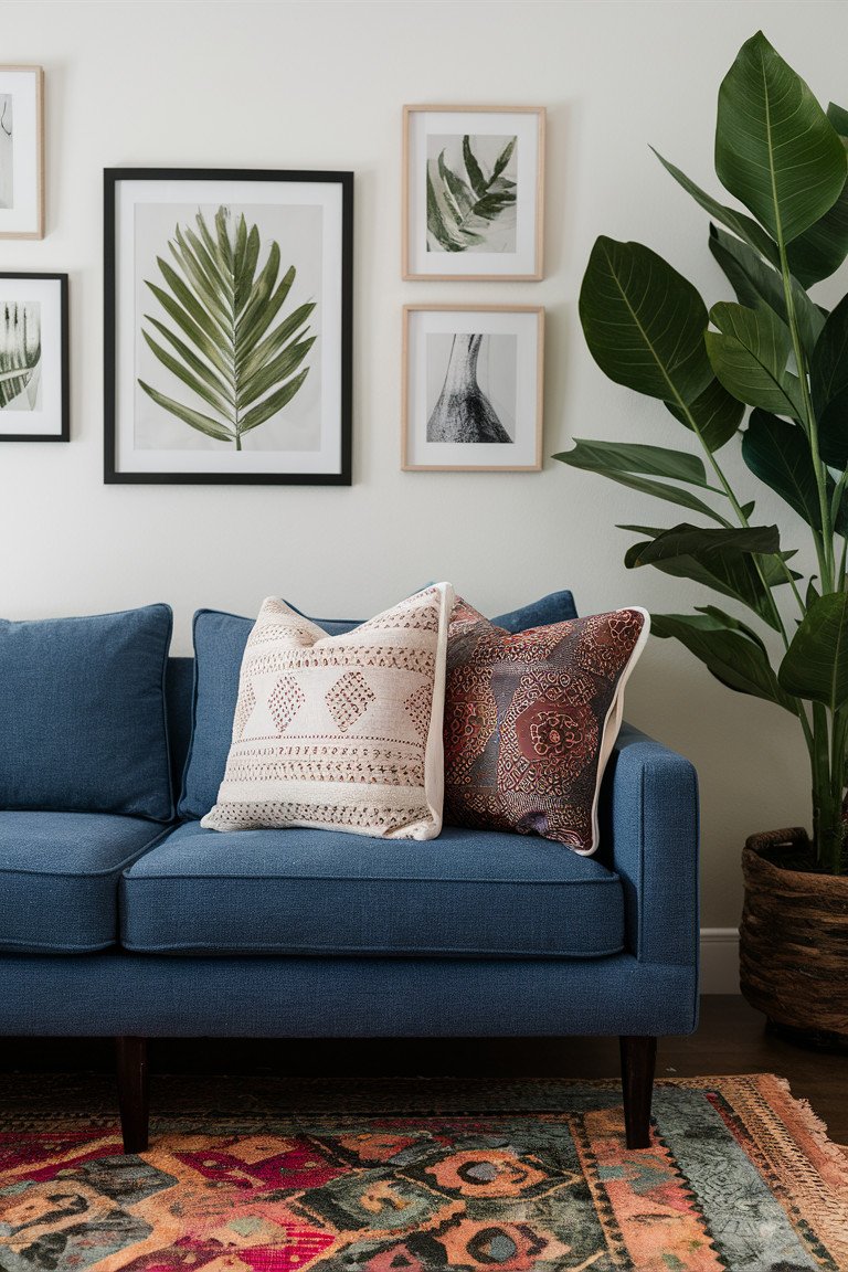 Batik Lace Trimming on Throw Pillows