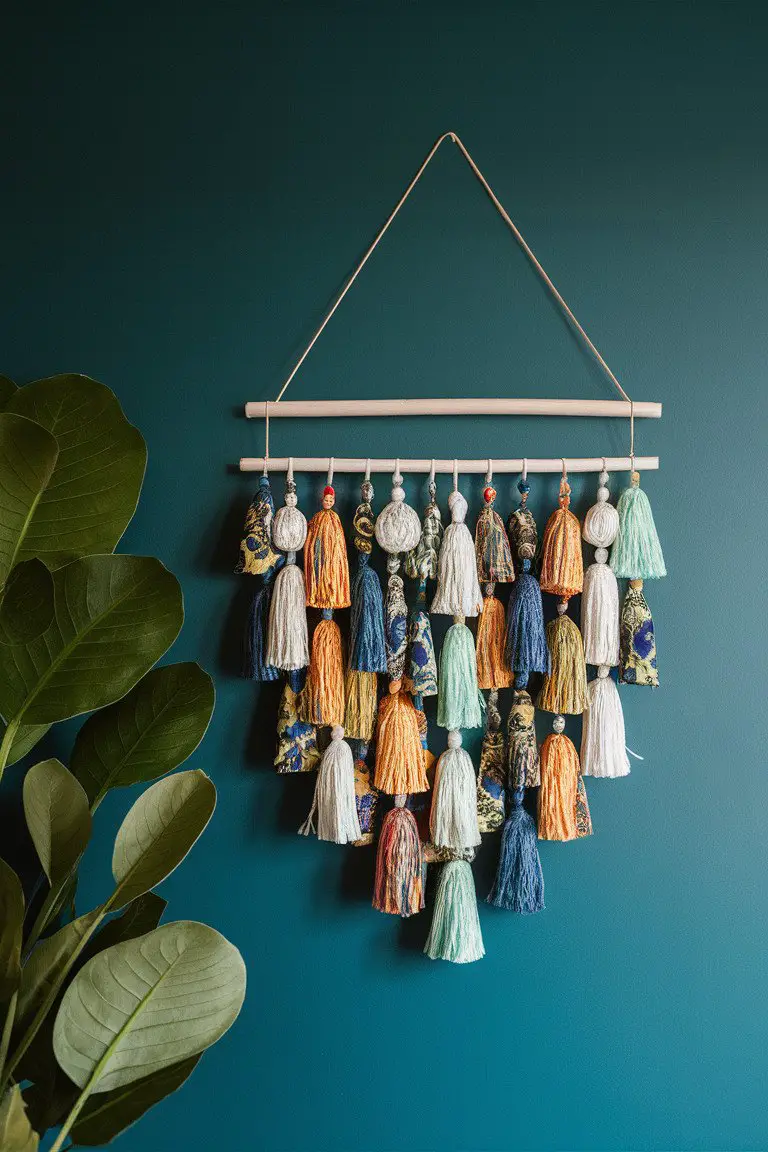 Batik Ribbon Tassel Wall Hangings Batik Ribbon Tassel Wall Hangings