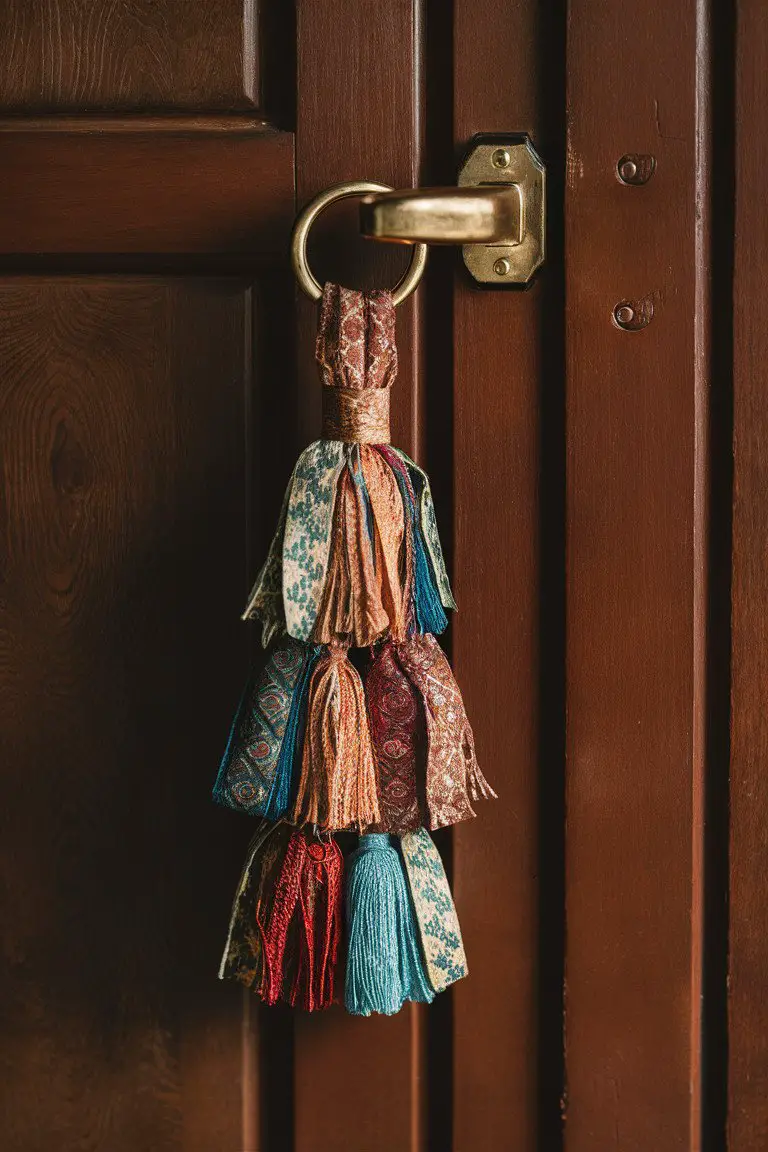 Batik Ribbon Tassel Keychains or Door Handles Batik Ribbon Tassel Keychains or Door Handles