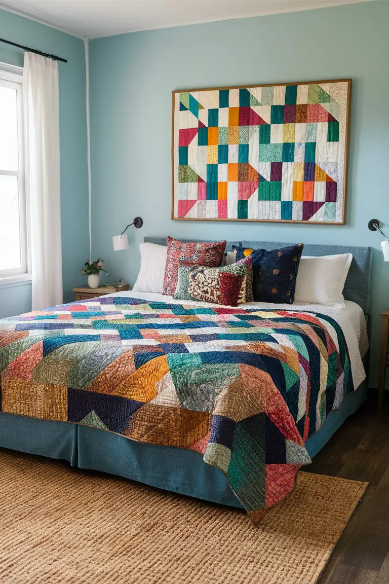 Batik Bedspread Quilt Batik Bedspread Quilt