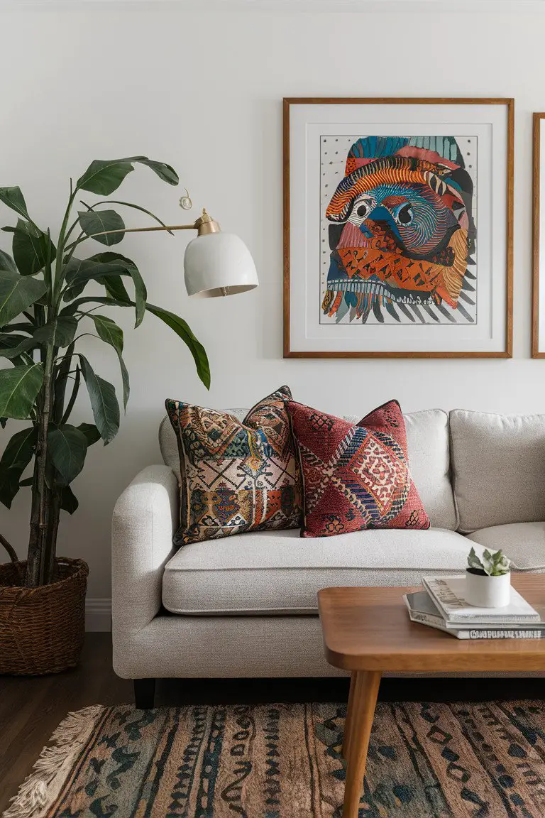 Charming Batik Throw Pillows Charming Batik Throw Pillows
