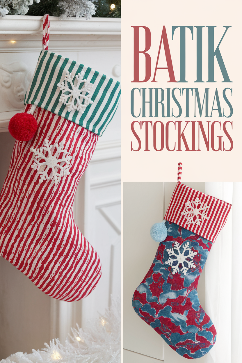 batik christmas stockings bbbbb 58734