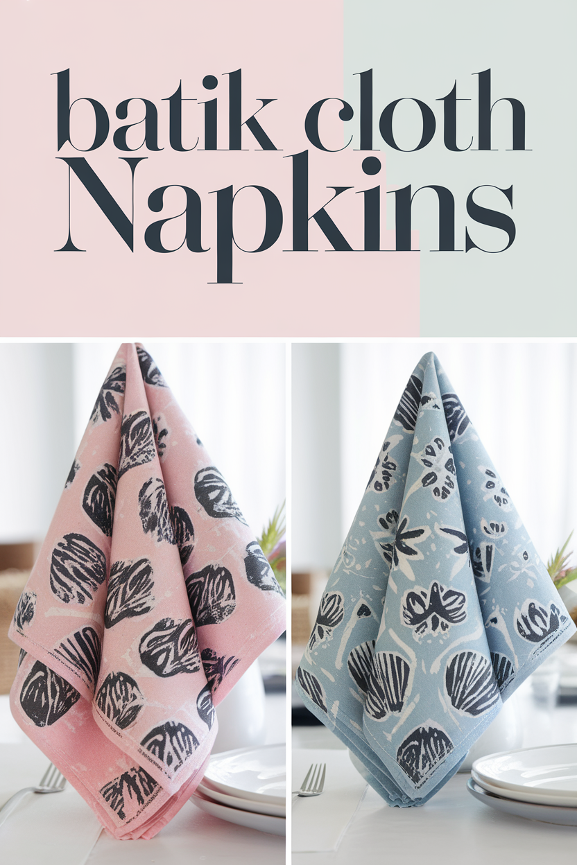 batik cloth napkins bbbbb 21727