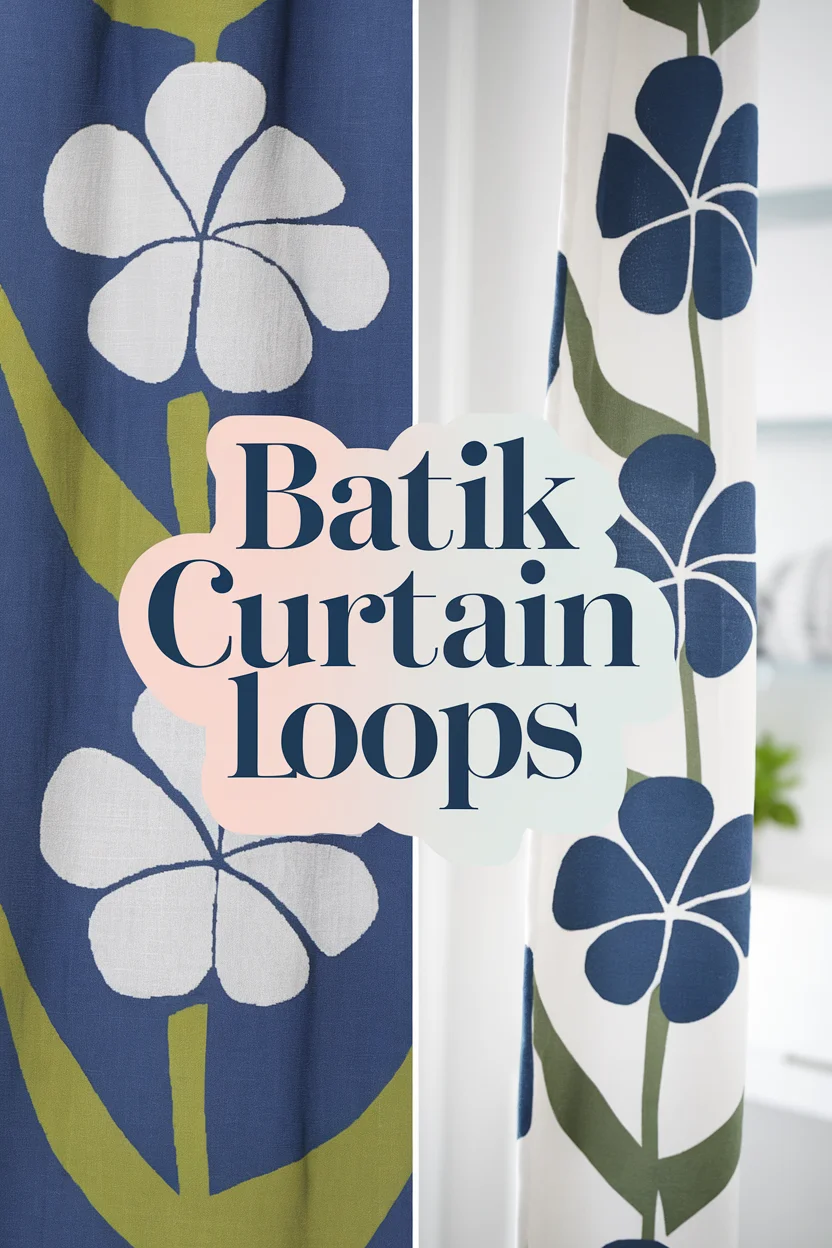 batik curtain loops bbbbb 18044
