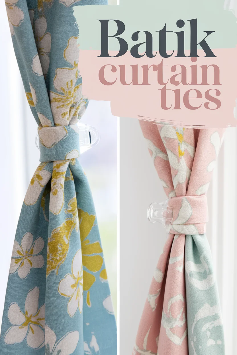 batik curtain ties bbbbb 91183