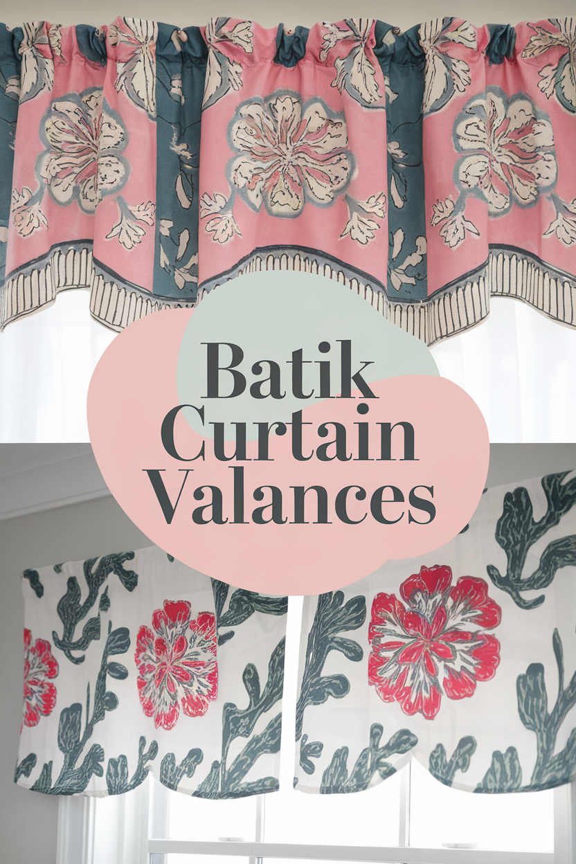 batik curtain valances bbbbb 50074