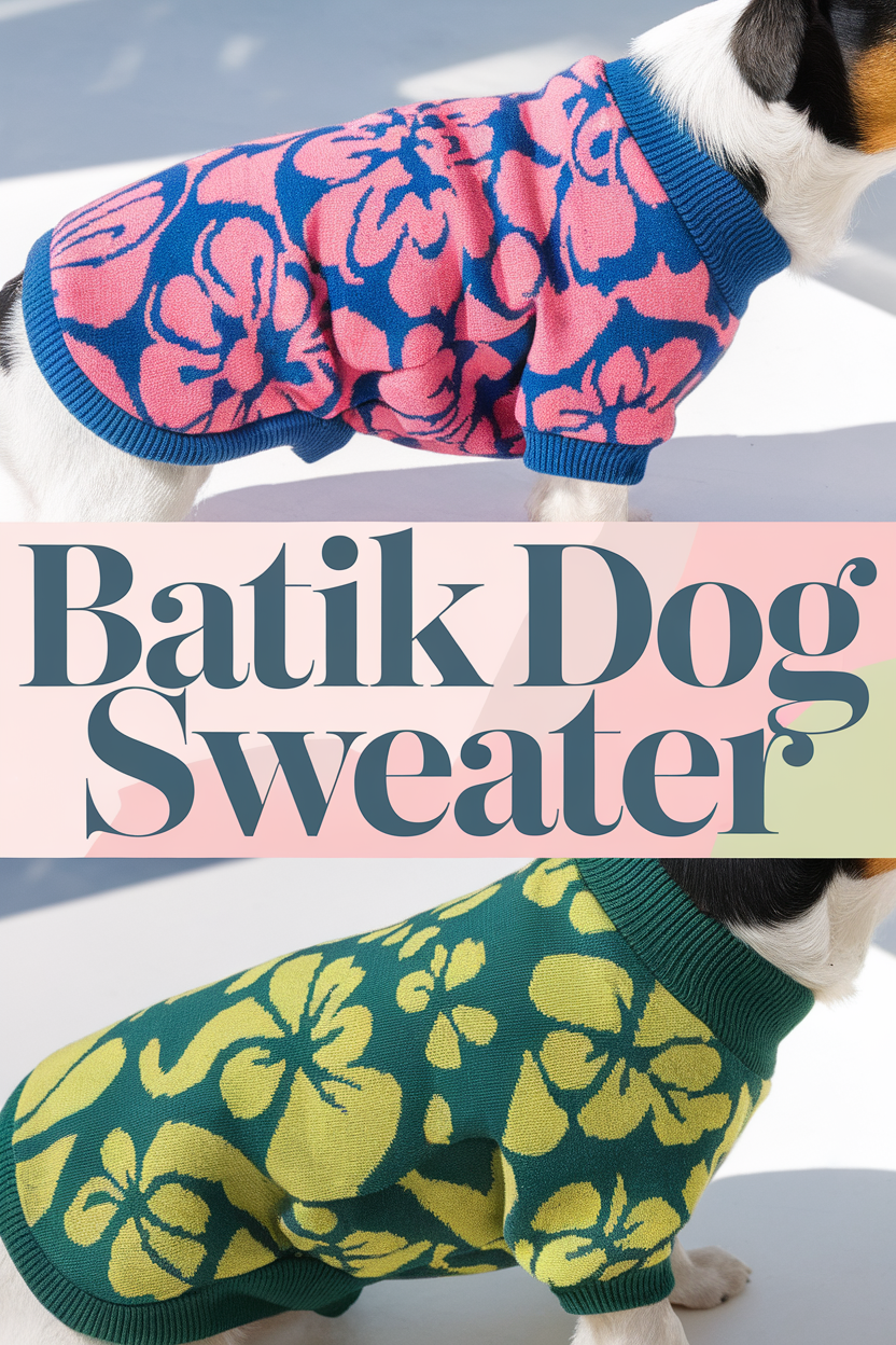 batik dog sweater bbbbb 22680