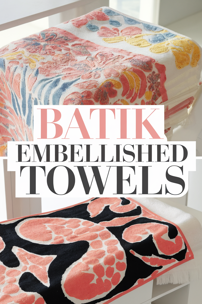 batik embellished towels bbbbb 38307