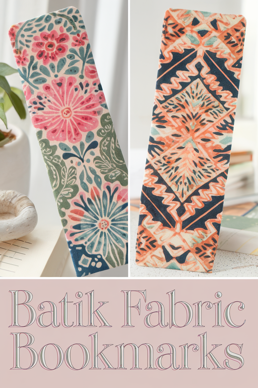 batik fabric bookmarks bbbbb 11804