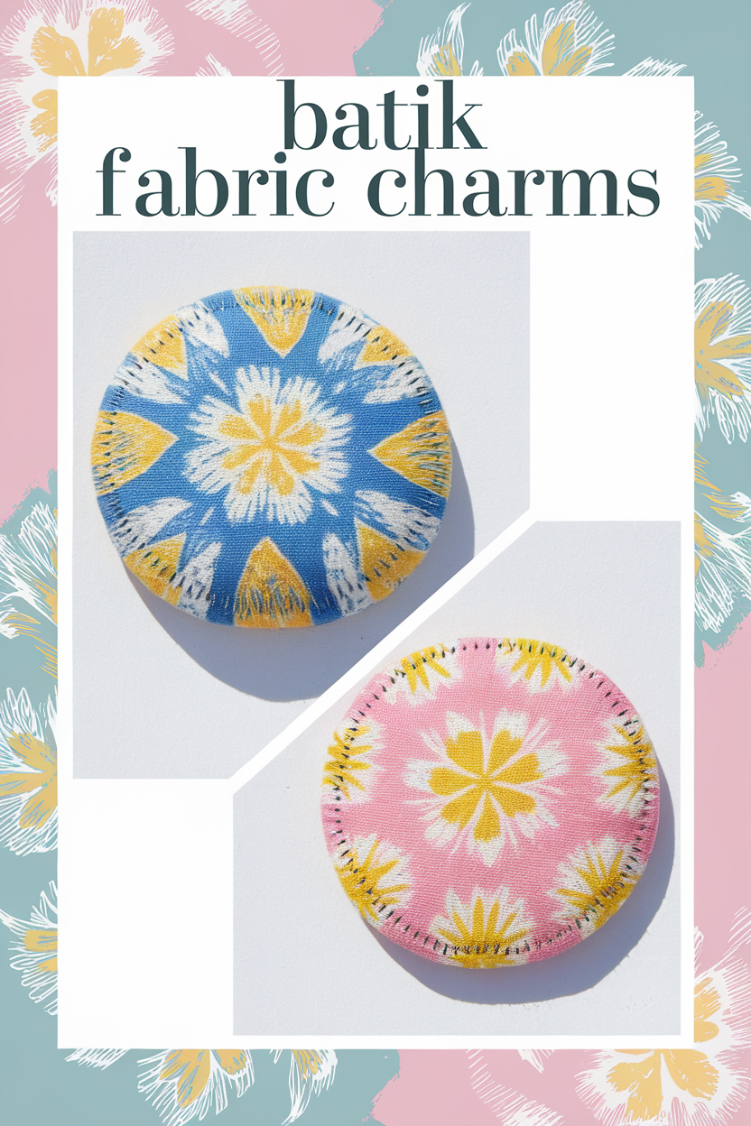 batik fabric charms bbbbb 76400