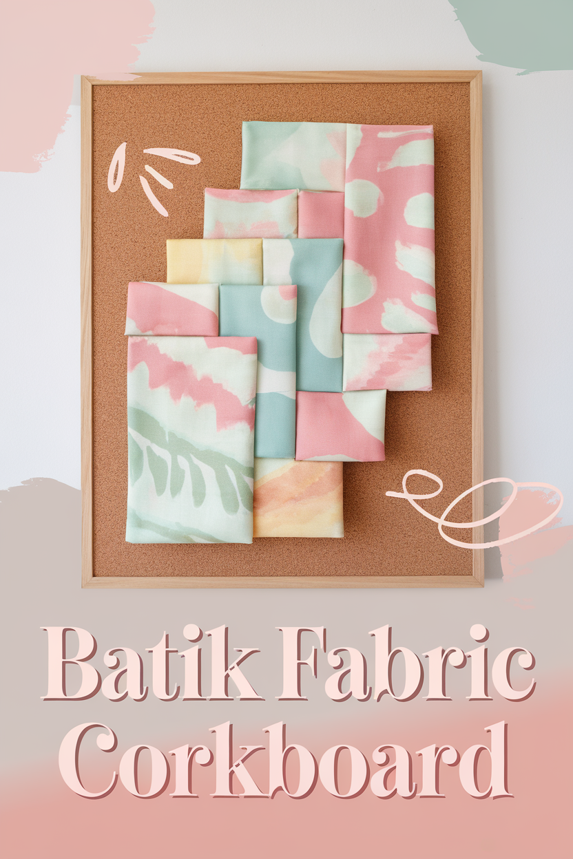 batik fabric corkboard bbbbb 44868