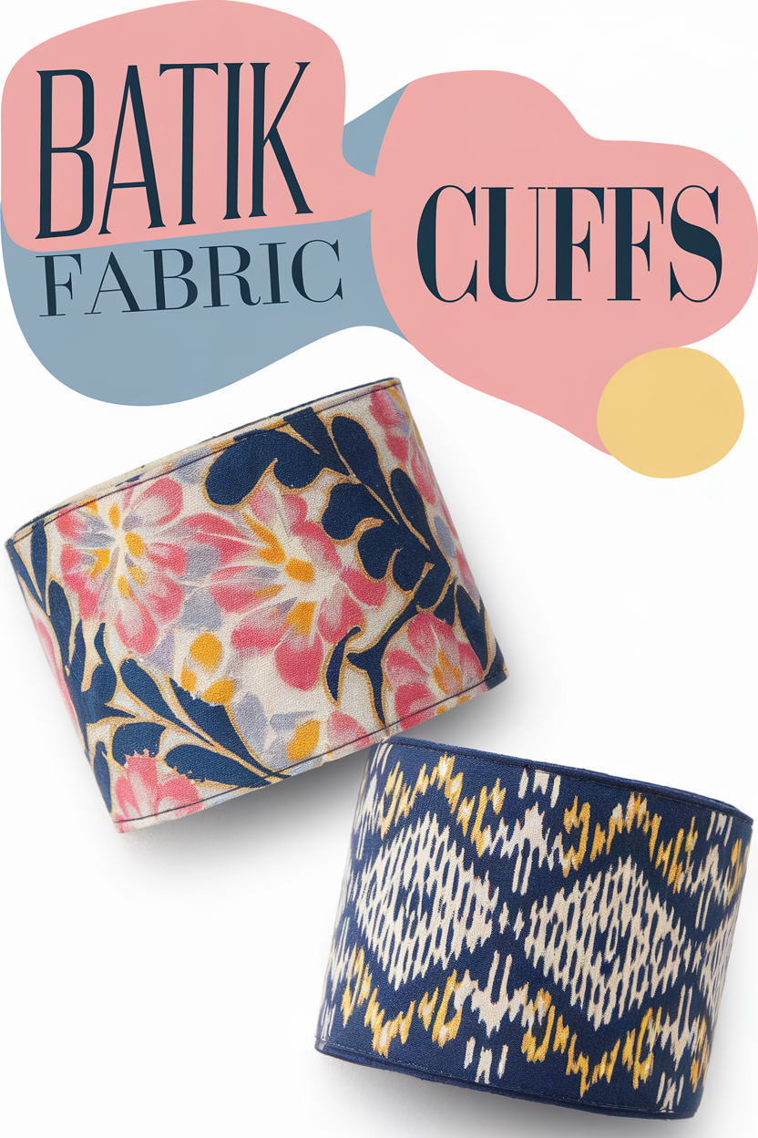 batik fabric cuffs bbbbb 68503