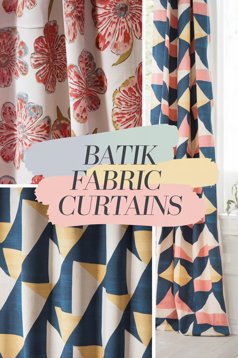 batik fabric curtains bbbbb 16321