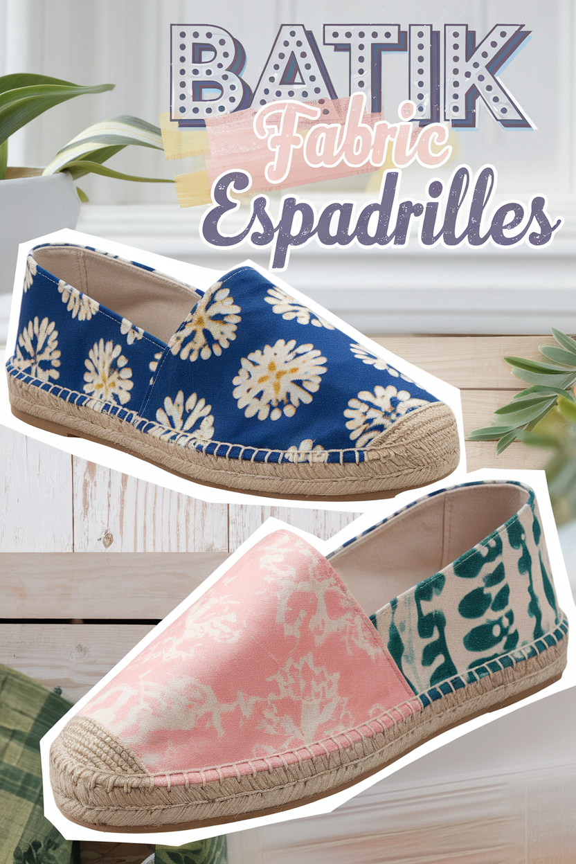 batik fabric espadrilles bbbbb 84663