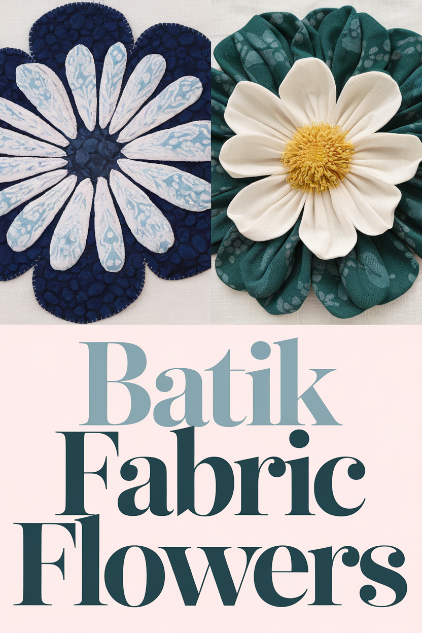 batik fabric flowers bbbbb 22670