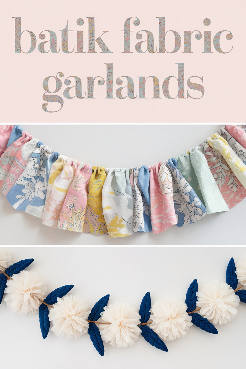 batik fabric garlands bbbbb 89172