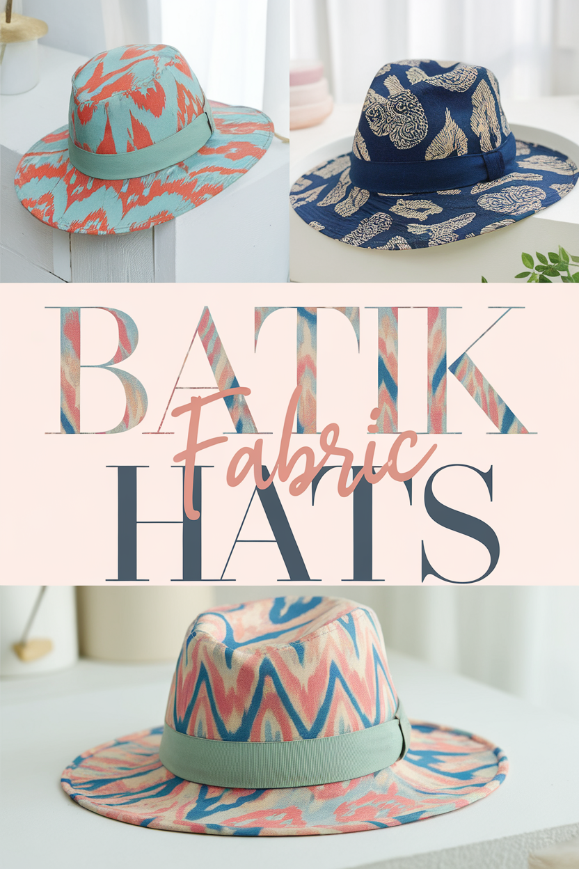 batik fabric hats bbbbb 57977