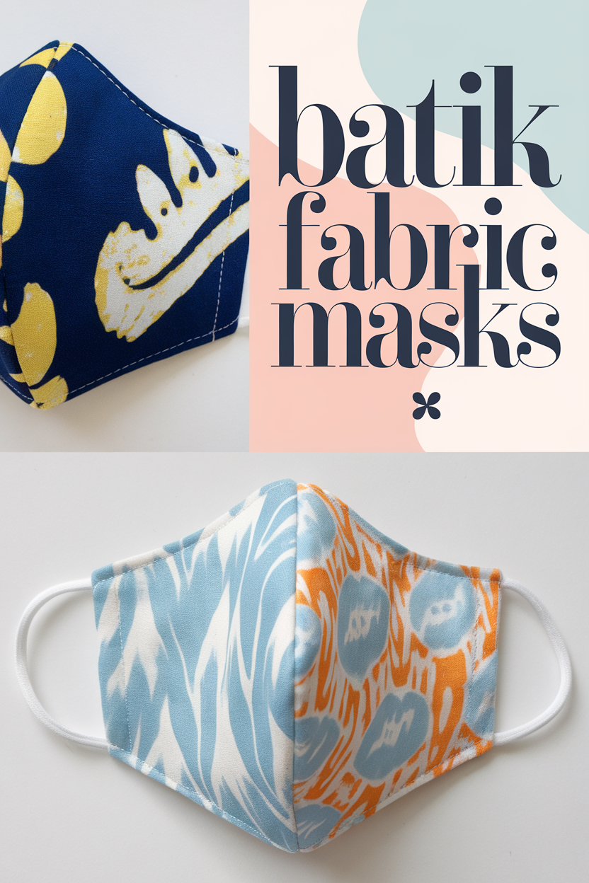 batik fabric masks bbbbb 27310
