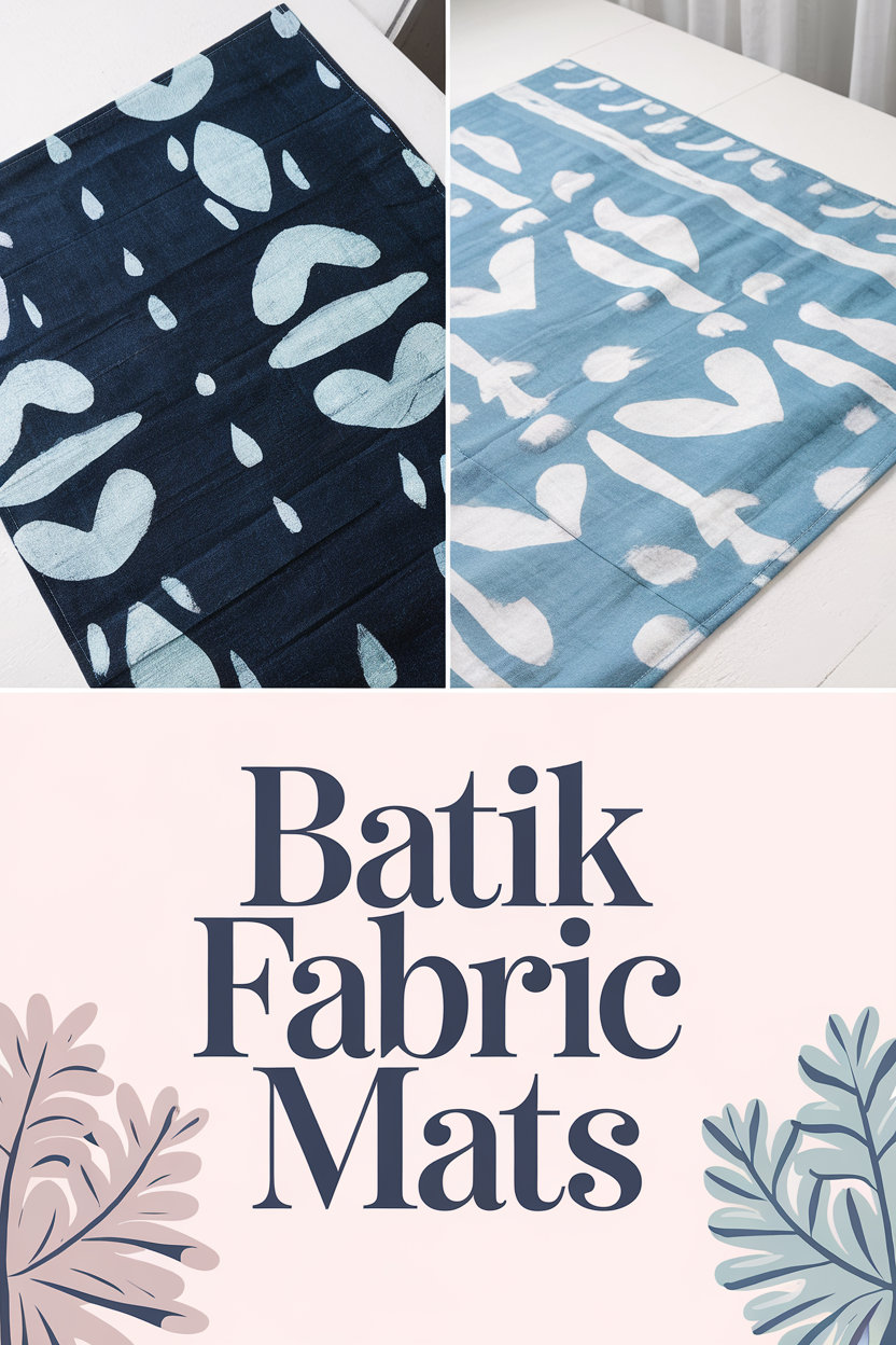 batik fabric mats bbbbb 34256