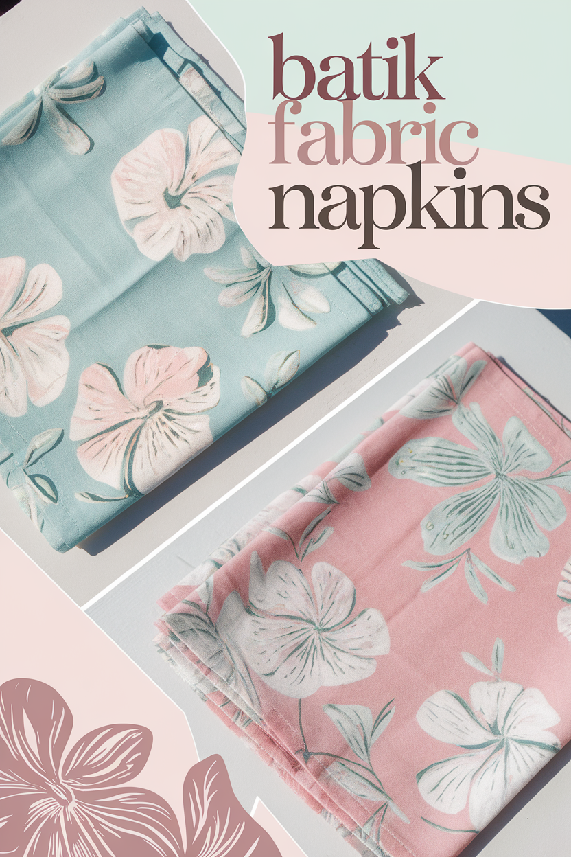batik fabric napkins bbbbb 88918