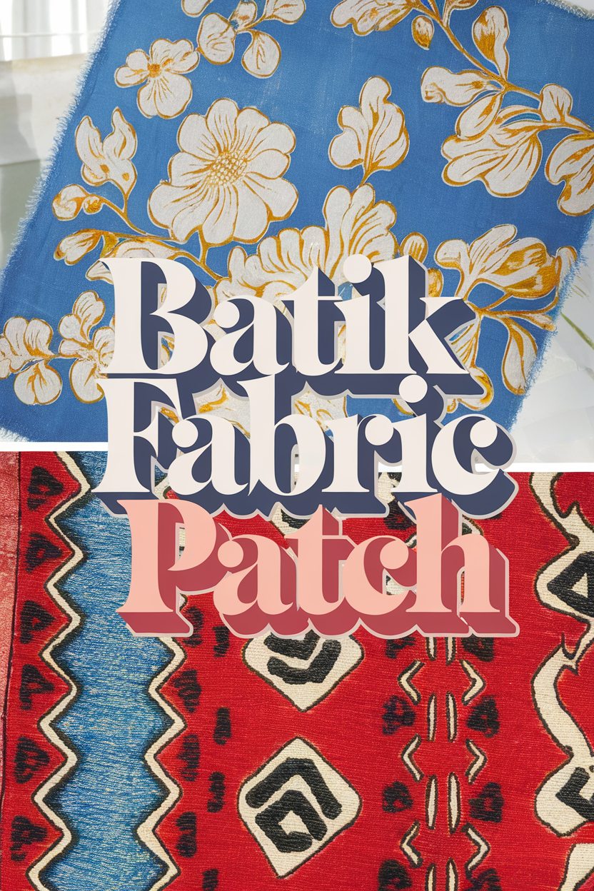 batik fabric patch bbbbb 82490