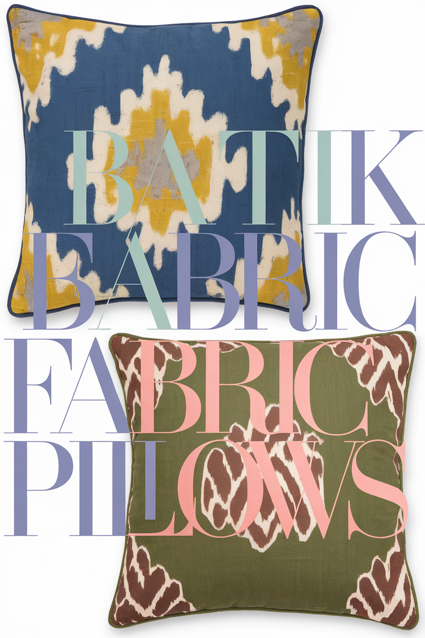 batik fabric pillows bbbbb 21773