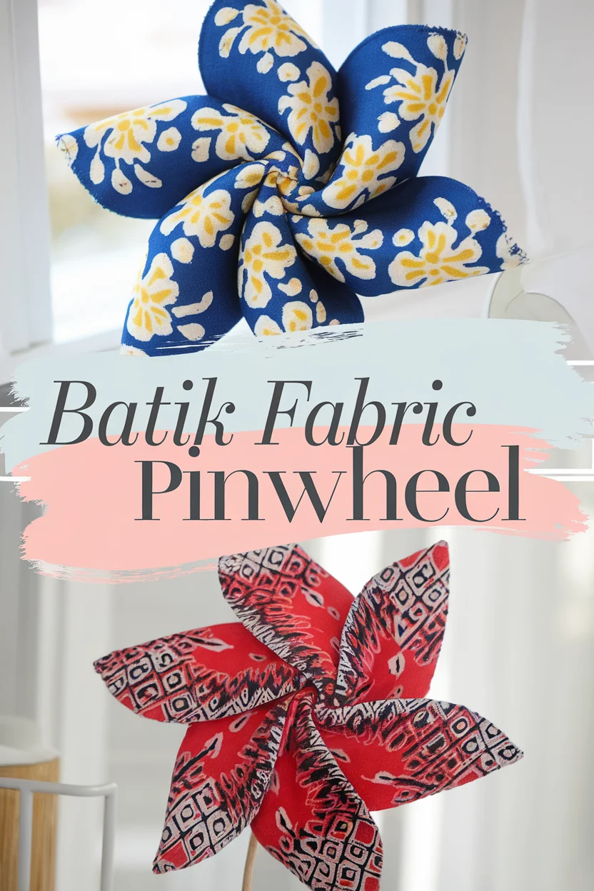 batik fabric pinwheel bbbbb 59942