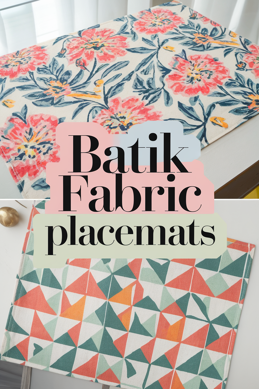 batik fabric placemats bbbbb 75879