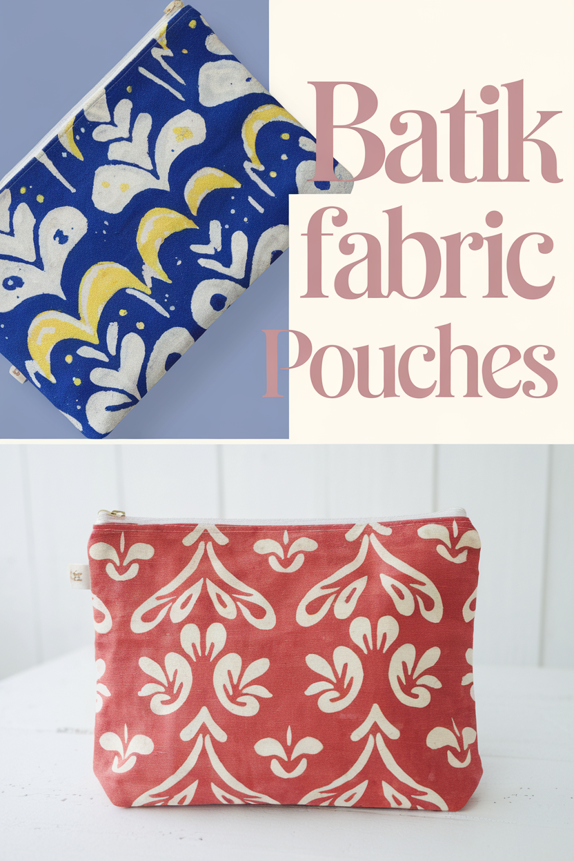 batik fabric pouches bbbbb 44082
